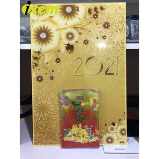Đốc lịch mica treo tường 2021