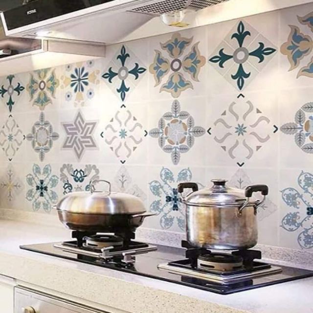 Giấy dán bếp hoa văn (giao họa tiết ngẫu nhiên)