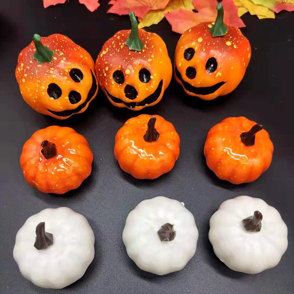 YOLA Set 6 Quả Bí Ngô Giả Trang Trí Halloween