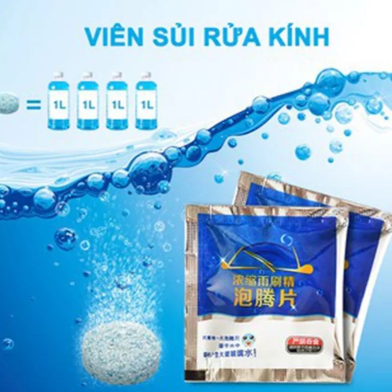 Viên sủi rửa kính xe ô tô đậm đặc