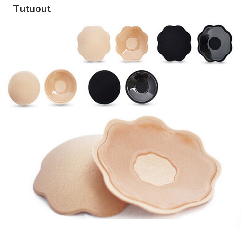 1 cặp miếng dán ngực bằng silicone tự dính có thể tái sử dụng
