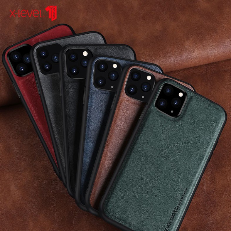 Ôp Lưng Da hiệu X-level Cho iPhone 13/ 13 Pro/ 13 Pro Max - iPhone 12/ 12 Pro/ 12 Pro Max - chính hã