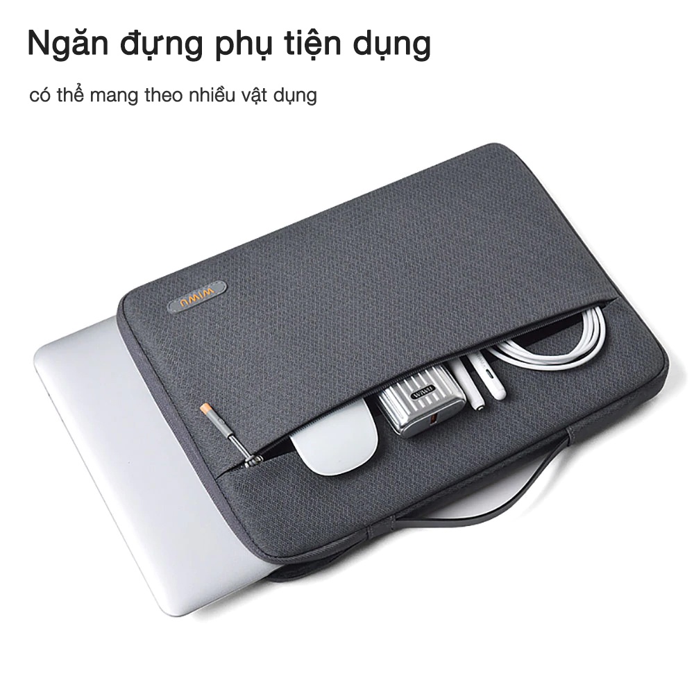 Túi xách đựng Mácbook, Laptop SMTech chống sốc, chống thấm nước cao cấp - Mẫu Wiwu Pilot Laptop Sleeve