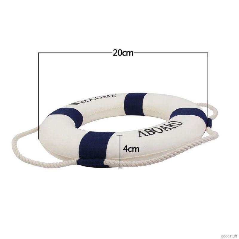 New Home Decoration Lifebuoy Wall Hanging Mural Swimming Ring Creative Cafe Craft Wall Decoration