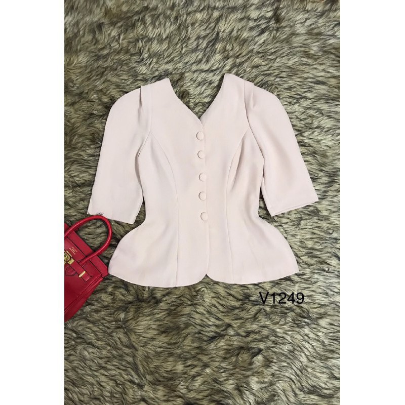 [ xả kho ] MiD Set bộ cao cấp S1249 màu hồng nhạt cao cấp Mie Design kèm ảnh thật