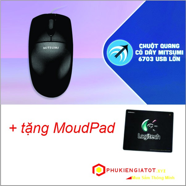 Mouse Mitsumi 6703 hàng chính hãng _ KM Tặng MousePad