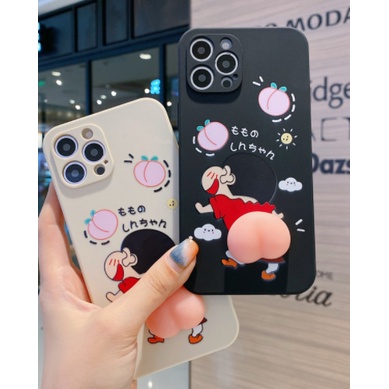 Ốp lưng iphone shin mông quả đào cạnh vuông BVC 6/6plus/6s/6splus/7/7plus/8/8plus/x/xr/xs/11/12/pro/max/plus/promax PKTN