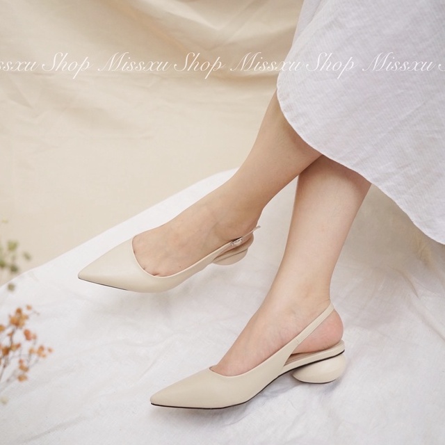 Giày nữ mũi nhọn gót giọt nước 3cm thời trang MYSS - CG111