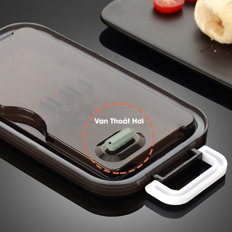 Hộp Đựng Cơm Giữ Nhiệt Inox 304 DK HARVEST - Thiết Kế 2 Tầng Tiện Dụng -