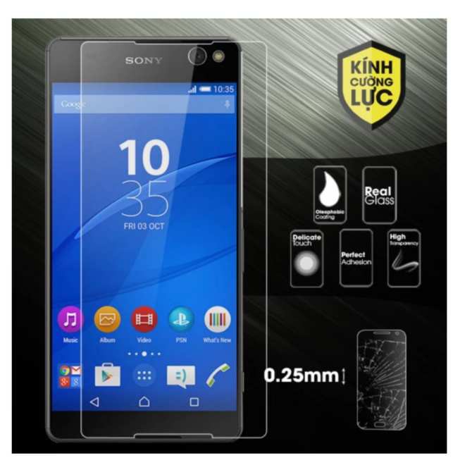 Combo 3 cường lực Sony Xperia C5 Ultral hiệu Glass 9H - (Trong suốt)