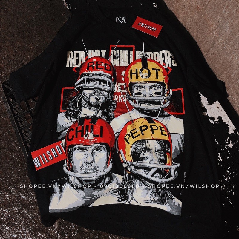 (M, L, XL) ÁO ROCK RED HOT CHILI PEPPERS - ROCK BAND TEE - ÁO THUN ÁO PHÔNG NHẠC ROCK - ROCKTEE UNISEX