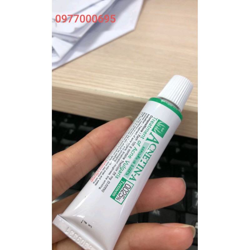 Tretinoin 0.025% Kem đẩy mụn Retin A Thái ( mẫu mới có bill)