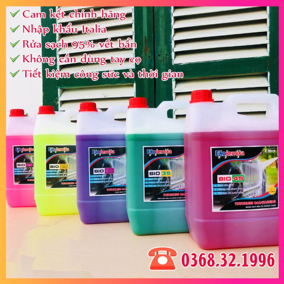 Nước rửa xe không chạm Bio 25 - 5L(chính hãng) TẶNG KHĂN LAU ĐA NĂNG