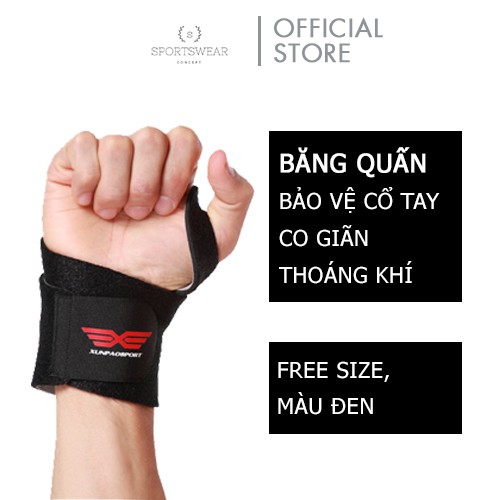 BĂNG CỔ TAY XỎ NGÓN TẬP GYM THỂ THAO CHUYÊN NGHIỆP SPORTSWEAR CONCEPT KHÔ THOÁNG KHÔNG BÍ HƠI VÀ AN TOÀN TẬP LUYỆN