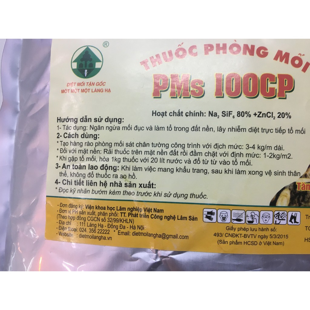 Bột chống mối PMS 100 túi 2 KG