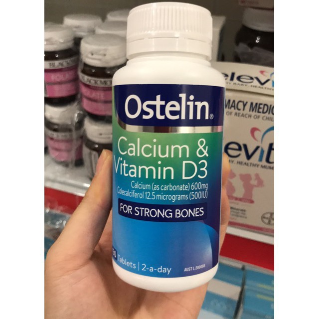 Ostelin Calcium &amp; Vitamin D3 130 viên - Canxi cho bà bầu