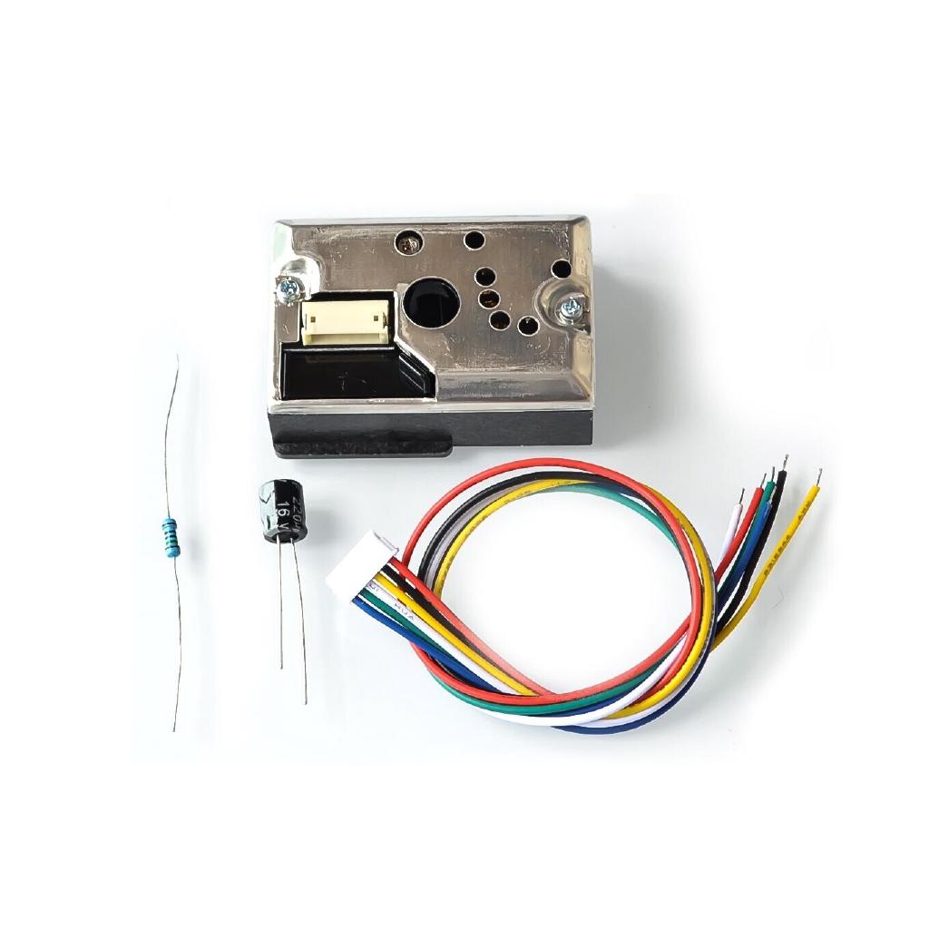 Gp2y1014au bộ cảm biến khói chống bụi nhiệt độ nhỏ gọn với dây cáp thay thế gp2y1010au0f