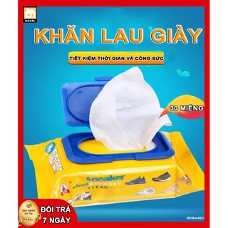 Khăn Giấy Lau Giày Siêu Sạch SNEAKER Hộp 30 Tờ Siêu Hot Không Hoá Chất