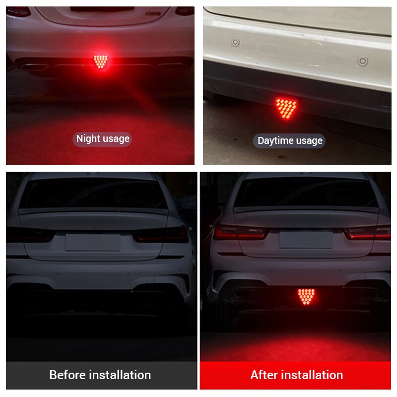 Đèn LED Cảnh Báo Gắn Đuôi Xe Hơi Chống Thấm Nước Chống Va Chạm