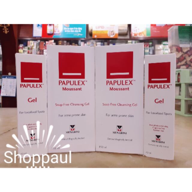 Papulex SỮA RỬA MẶT& GEL BÔI