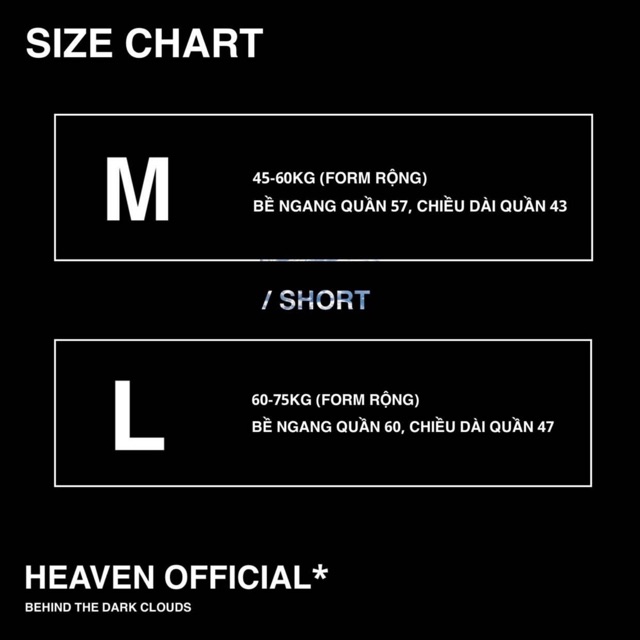 Quần short Heaven 2 ( trắng và đen ) | BigBuy360 - bigbuy360.vn