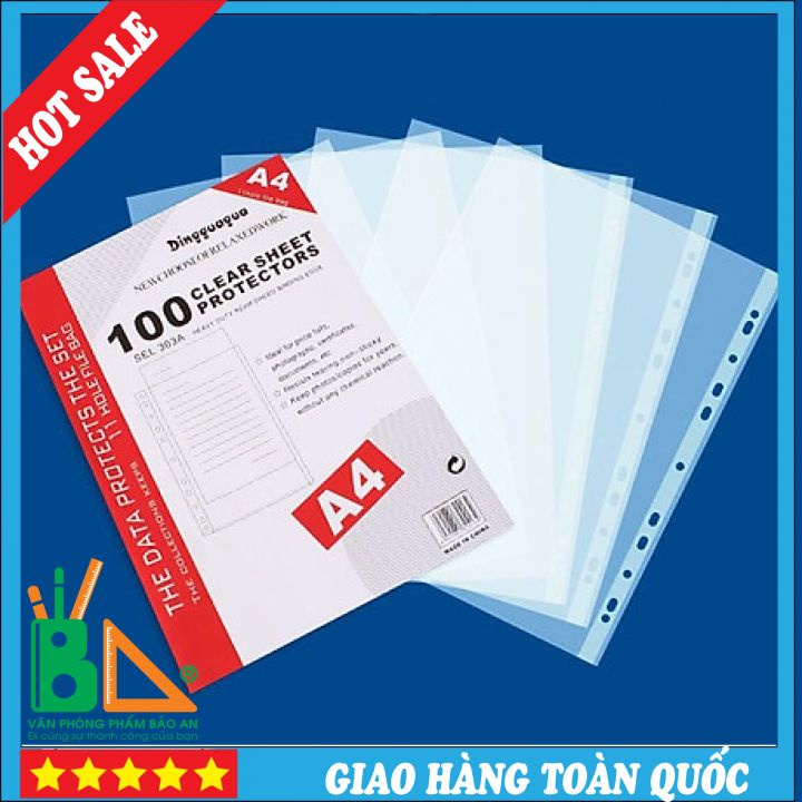 Túi Sơ Mi Lỗ Loại Dày ☘️ CHÍNH HÃNG☘️ Được Dùng Phổ Biến Để Lưu Giữ Các Loại Tài Liệu