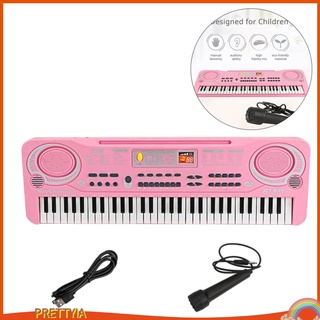 [Prettyiavn] 61 Phím Đàn Organ Điện Tử & Bộ Nhạc Cụ Piano Đồ Chơi Trẻ Em
