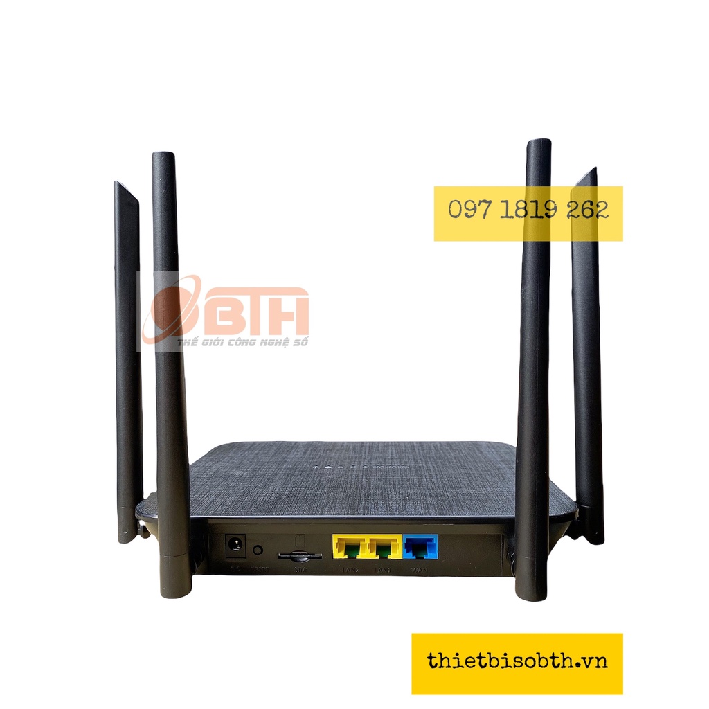 Bộ Phát Wifi 3G/4G Tốc Độ Cao H823-LTE 4 RÂU- Hỗ Trợ Phát Wifi Từ SIM 4G - 32 User kết nối .