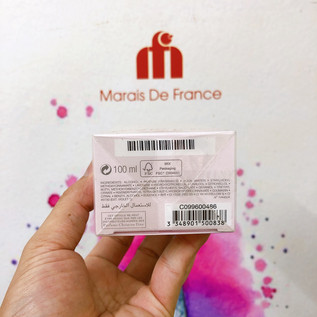 nước hoa nữ mới 2020 christian dior miss dior rose and rose 100ml