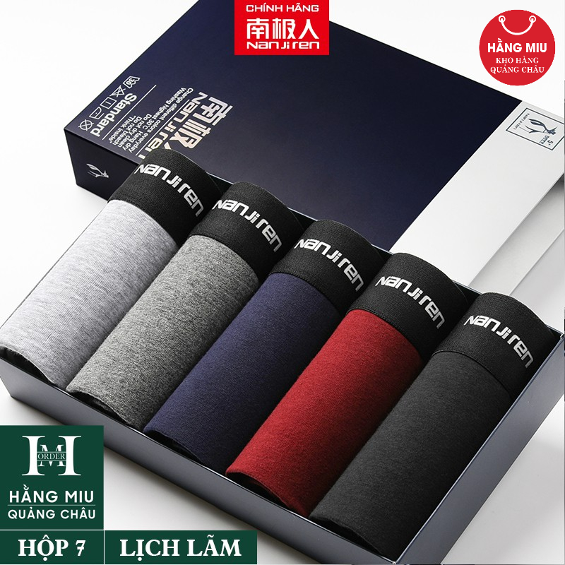 Hộp 5 Quần Lót Nam NANJIREN Nhập Khẩu Chính Hãng