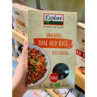 Nui ống gạo lứt đỏ hữu cơ Explore Cuisine 250g