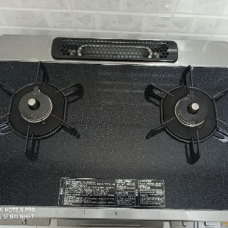 Bếp ga nhật mặt đá Full chức năng nướng 2 tầng lửa