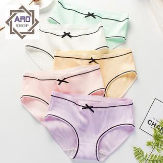 Quần Lót Cotton Tăm Cạp Nơ Sợi Cotton Tự Nhiên Thoáng Mát QL23 | BigBuy360 - bigbuy360.vn