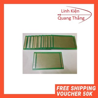 Phíp Đồng Đục Lỗ 1 Mặt PCB ( xanh )