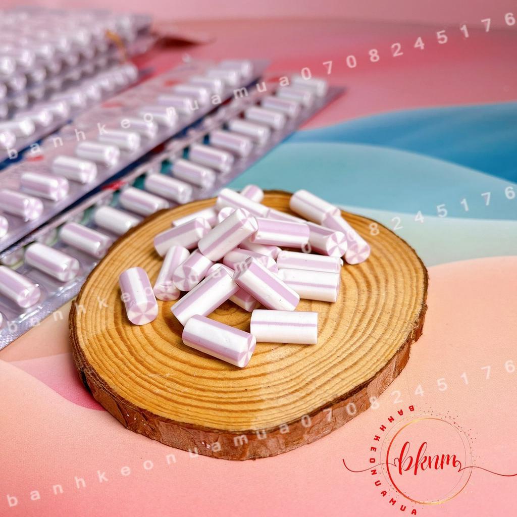 Combo 5 dây kẹo dẻo sữa khoai môn Hongkong dây 20 viên 12gam