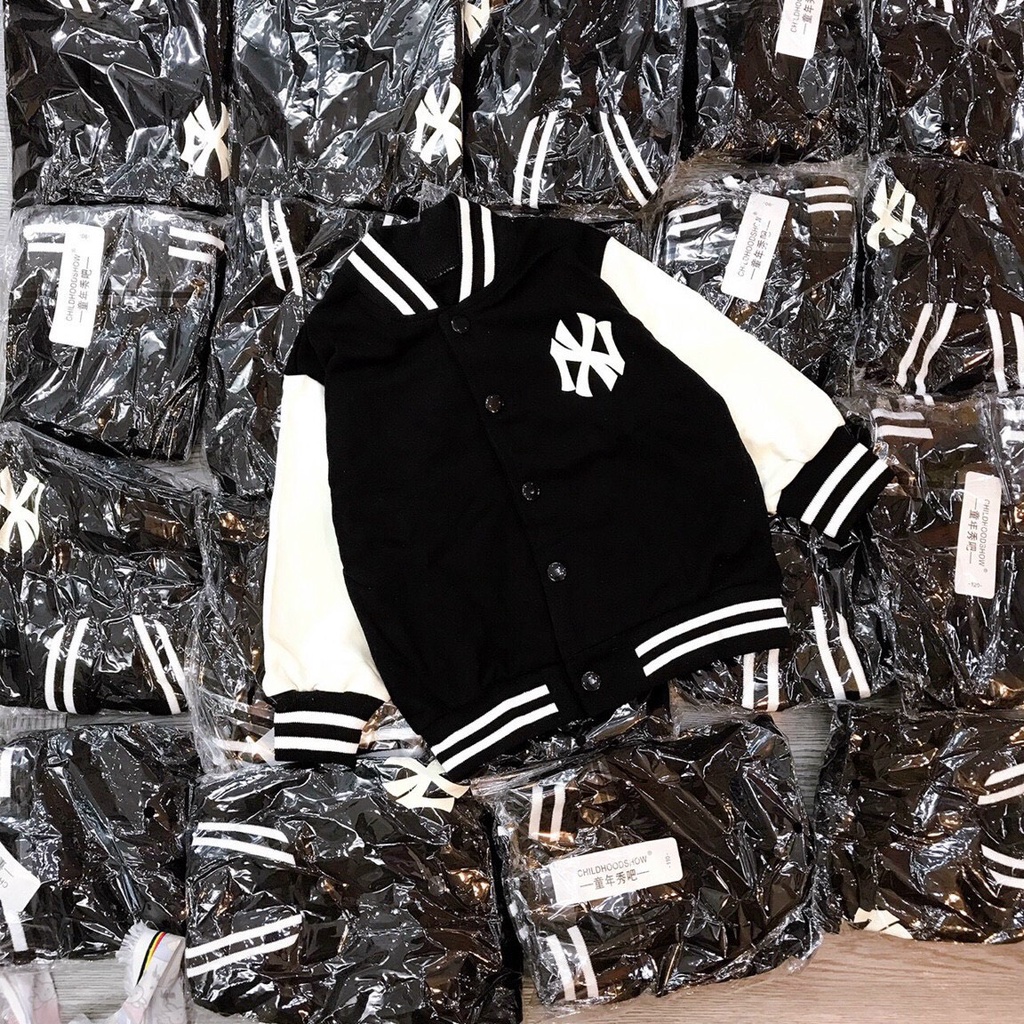 Áo Khoác nỉ Bomber cổ trụ siêu hót cho bé