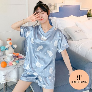 SET ĐỒ LỤA MẶC NHÀ - BỘ PIJAMA LỤA CAO CẤP CHO NỮ