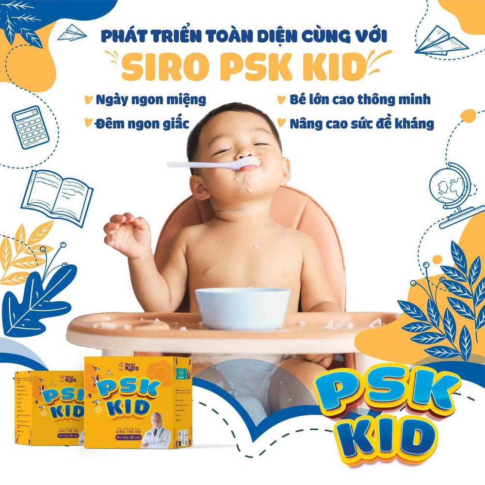 Siro Ăn Ngon PSK KID - MAXICORP Hỗ Trợ Bé Ăn Ngon Ngủ Giỏi Tăng Cân Đều, Sức Đề Kháng Tốt, Cải ThiệnTáo Bón