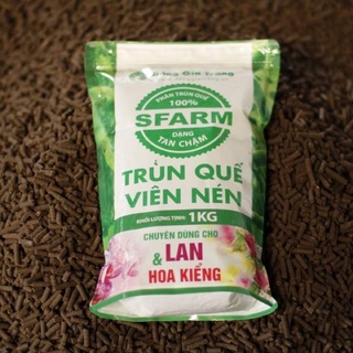 Phân Viên nén trùng quế Sfarm tan chậm gói 1Kg