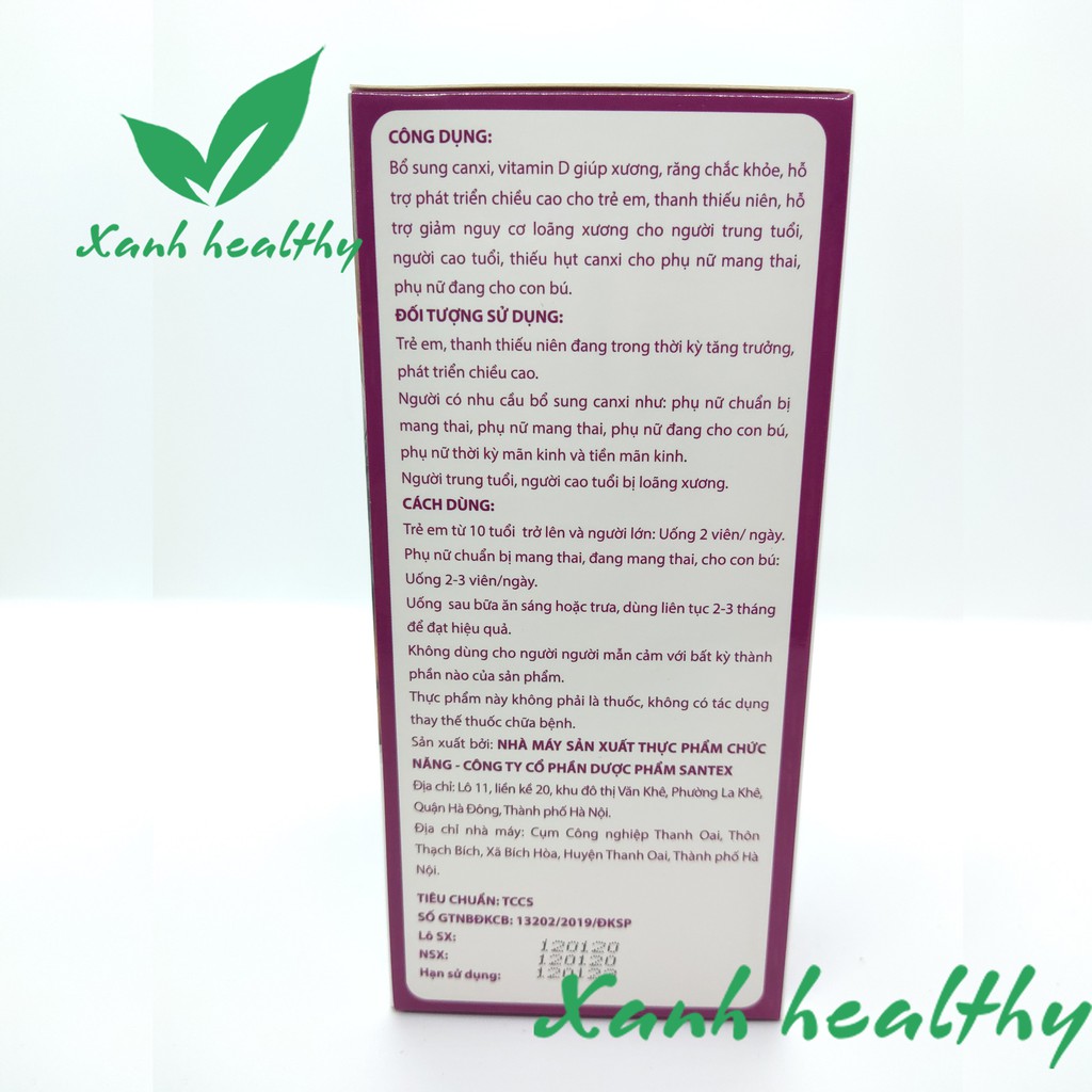 CALBONE - PARIS - Viên uống bổ sung canxi  iúp phát triển chiều cao cho trẻ em, ngừa loãng xương cho người già