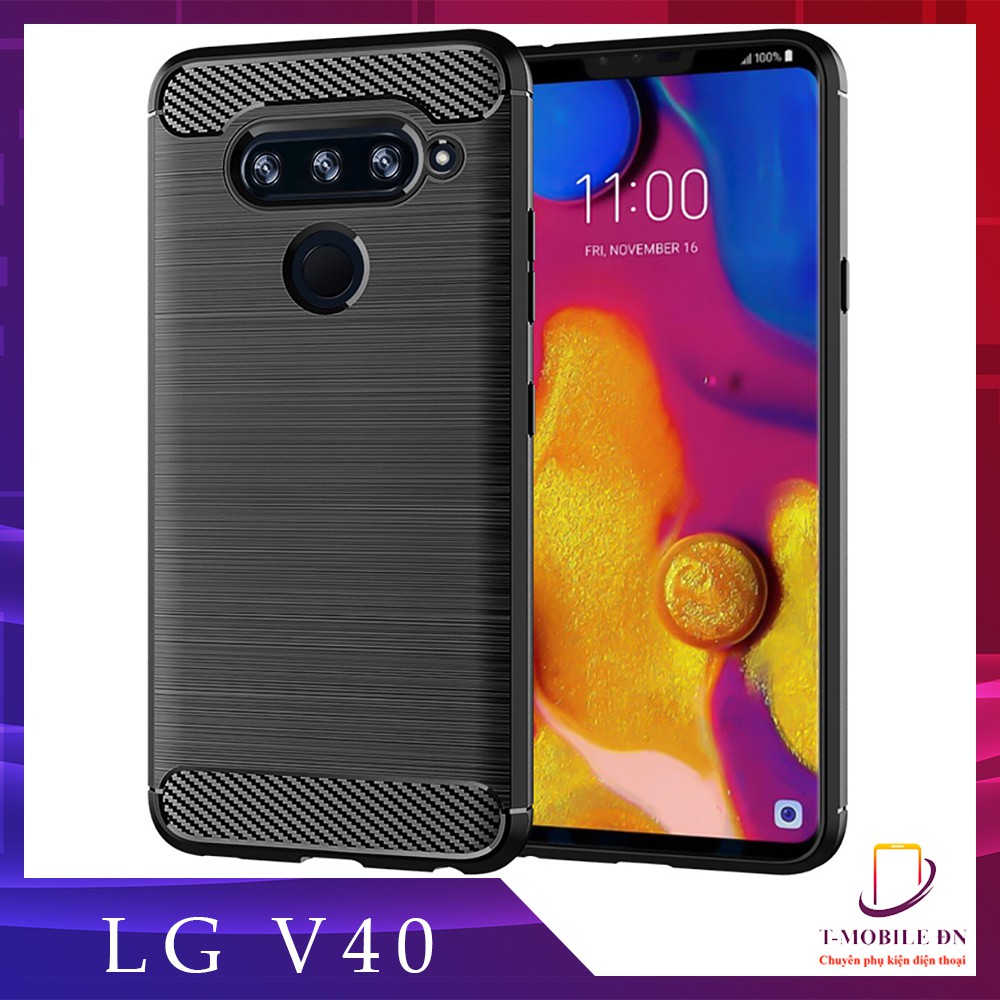 Ốp lưng LG G6 G7 G8 G8S V30 V40 V50 V60, Ốp silicon mềm Carbon phay xước chống sốc cho LG G6 G7 G8 G8S V30 V40 V50 V60