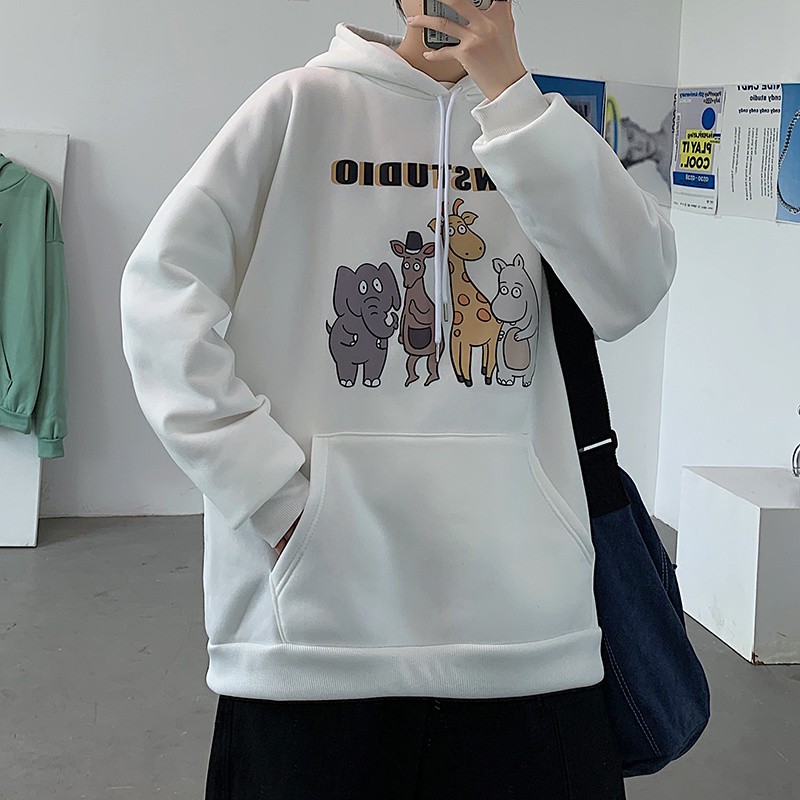 Áo hoodie thiết kế phong cách thời trang thu đông có 7 màu 【S-3XL】 | BigBuy360 - bigbuy360.vn