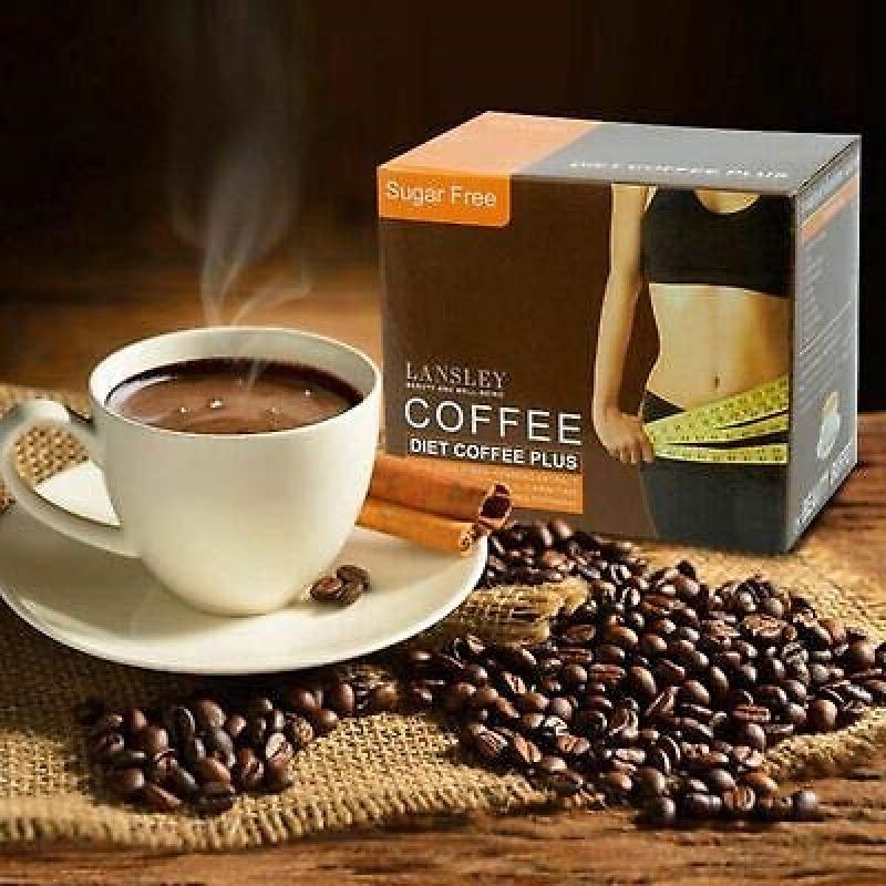 Cà Phê Giảm Cân Lansley Diet Coffee Plus Thái Lan - Hộp 10 Gói