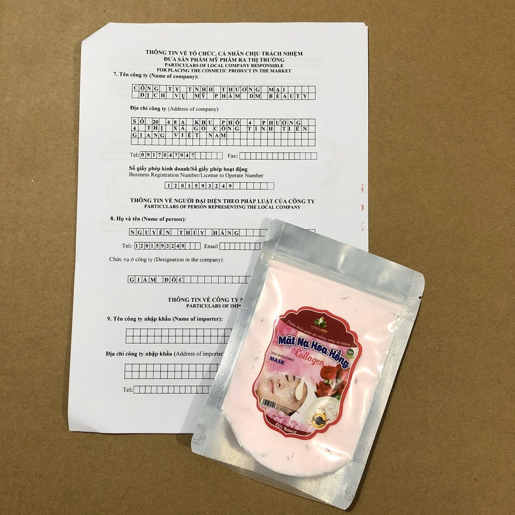Bột đắp mặt collagen cánh hoa hồng(mask dẻo) (cao cấp) hàng mới, hàng chính hãng | Thế Giới Skin Care