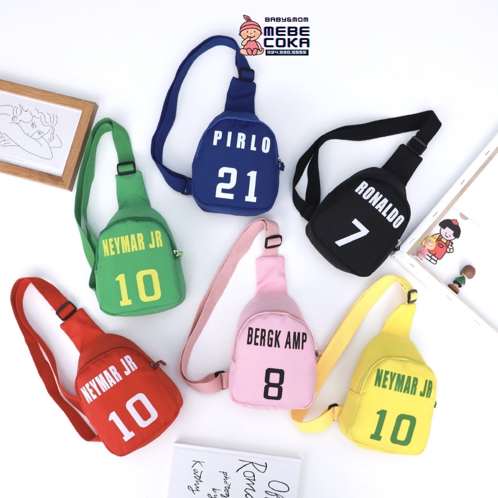 Túi đeo chéo cho bé hình số áo cầu thủ, túi trẻ em mini đi chơi – du lịch phong cách hàn quốc siêu cute, ngộ nghĩnh.