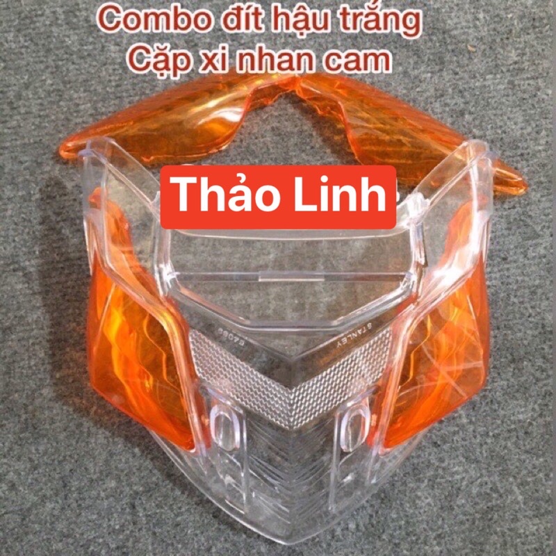 Combo hậu trắng xi nhan cam cho ae Wave 100, Wave 50cc, Wave 110 mới