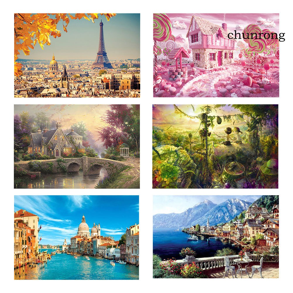 Bộ Đồ Chơi Xếp Hình Tháp To 1000 Miếng Cho Trẻ Em Và Người Lớn