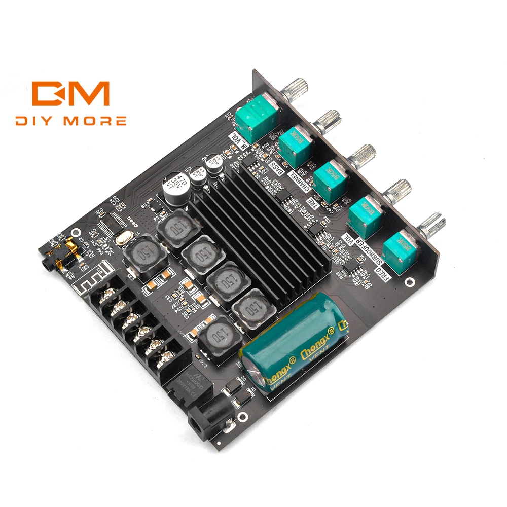 Mô đun khuếch đại DIYMORE công suất âm thanh kỹ thuật số bluetooth kênh 5.0 ZK-TB21 2.1