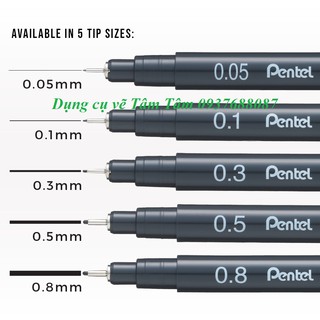 Bút Kỹ Thuật Pentel Pointliner Water & Fade Resistant