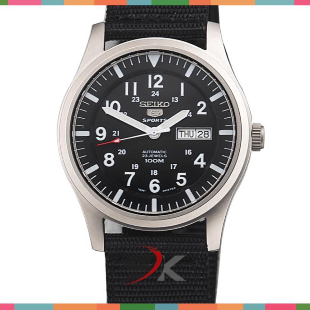 Đồng Hồ Cơ Nam Seiko 5 Quân Đội Cao Cấp Giá Rẻ Chống Nước Chống Xước Automatic SKQD02DE